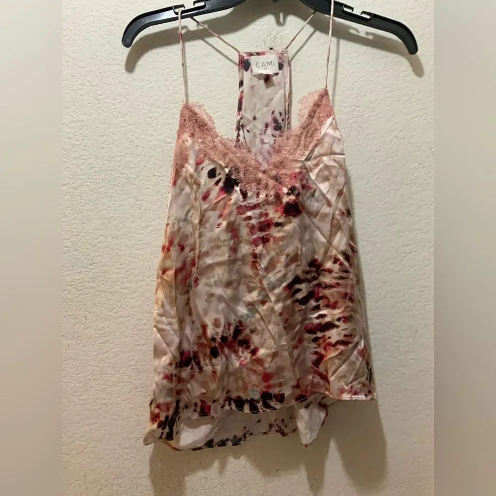 Cami NYC 100% Silk Tank Romantic Top Going Out Sz XS